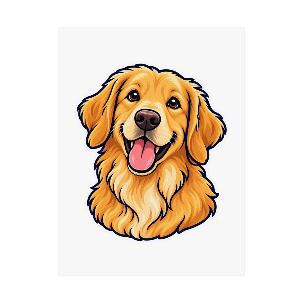 Custom Pet Portrait Poster – Your Dog as Cartoon Art from Photo | Personalized Pet Wall Art
