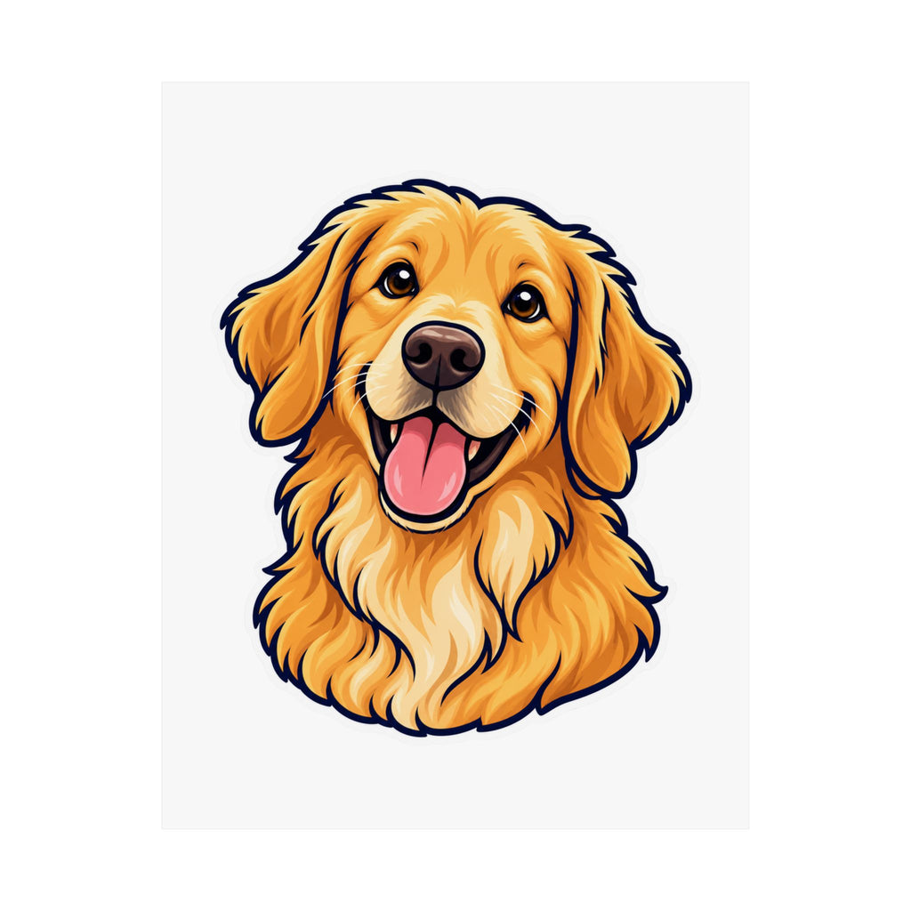 Custom Pet Portrait Poster – Your Dog as Cartoon Art from Photo | Personalized Pet Wall Art