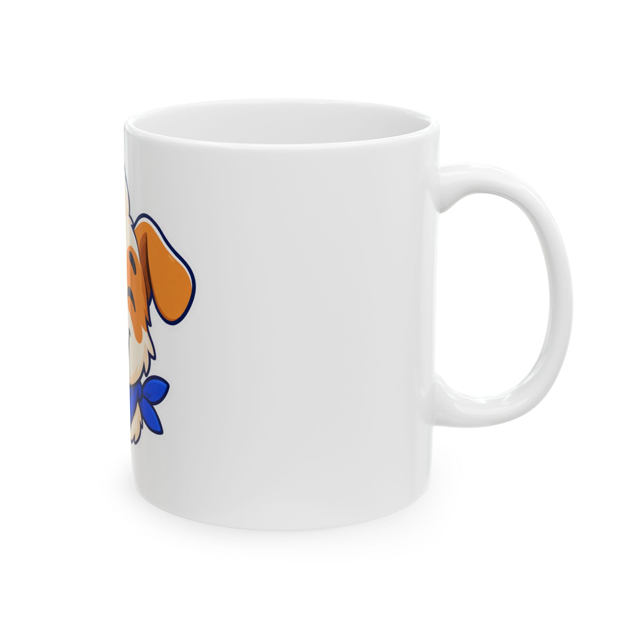 Pawtrait Club Mascot Mug – Cute Winking Puppy Ceramic Coffee Mug for Dog Lovers, 11oz and 15oz