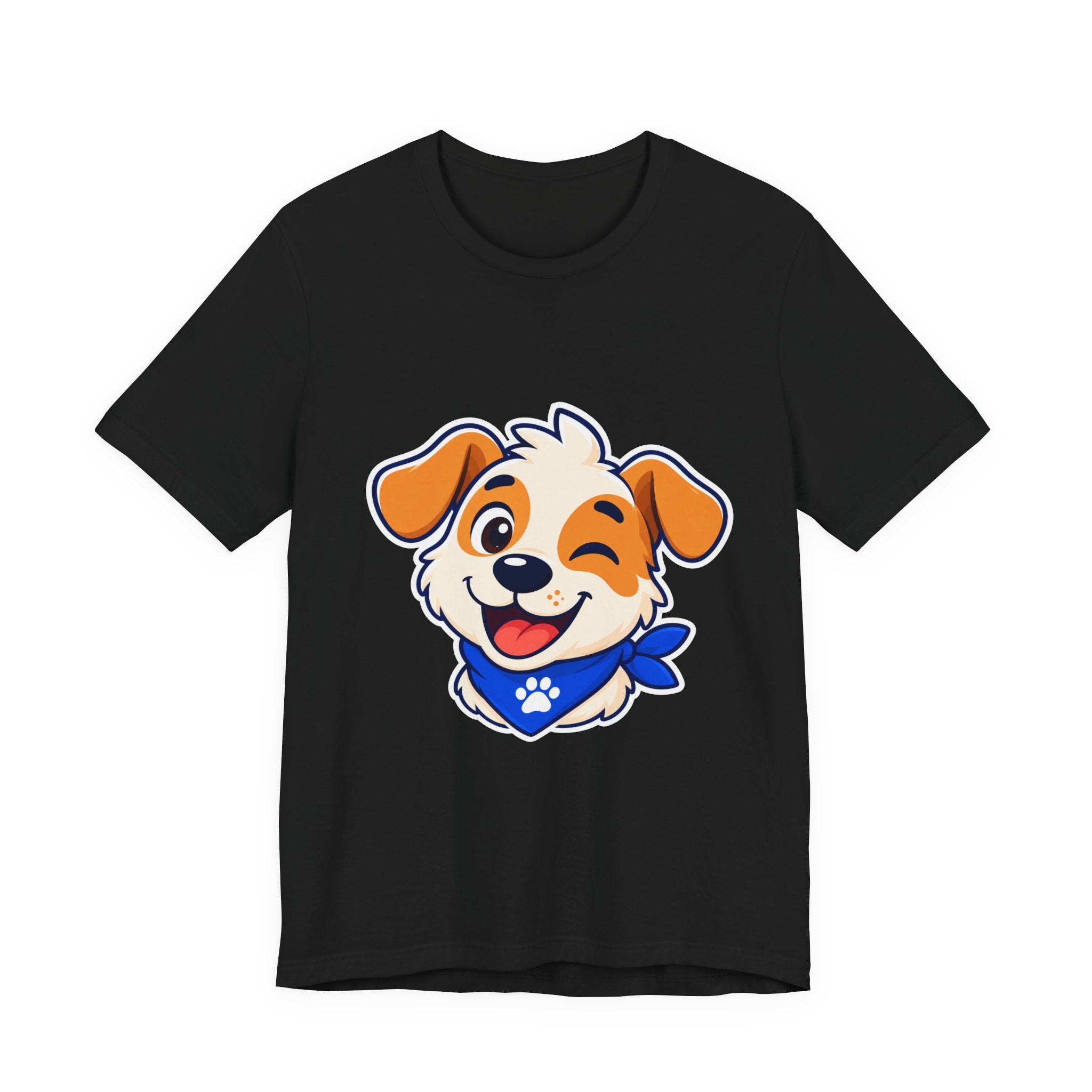 Pawtrait Club Mascot Tee – Cute Winking Puppy T-Shirt for Dog Lovers | Bella+Canvas 3001