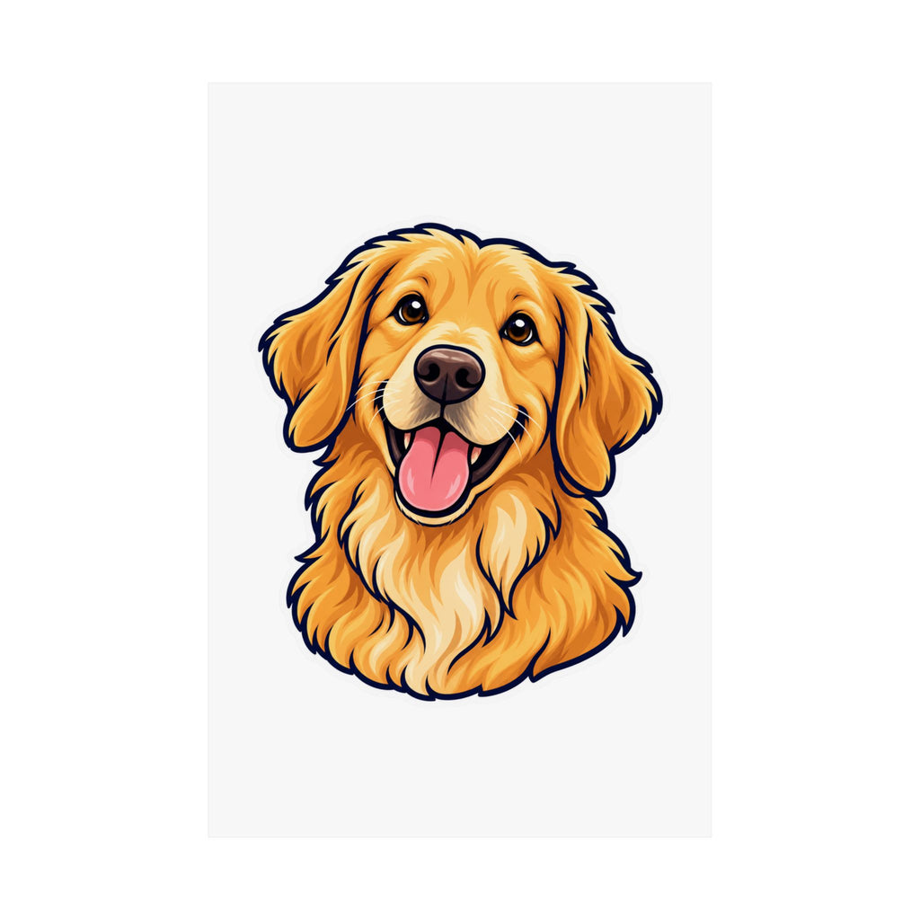 Custom Pet Portrait Poster – Your Dog as Cartoon Art from Photo | Personalized Pet Wall Art