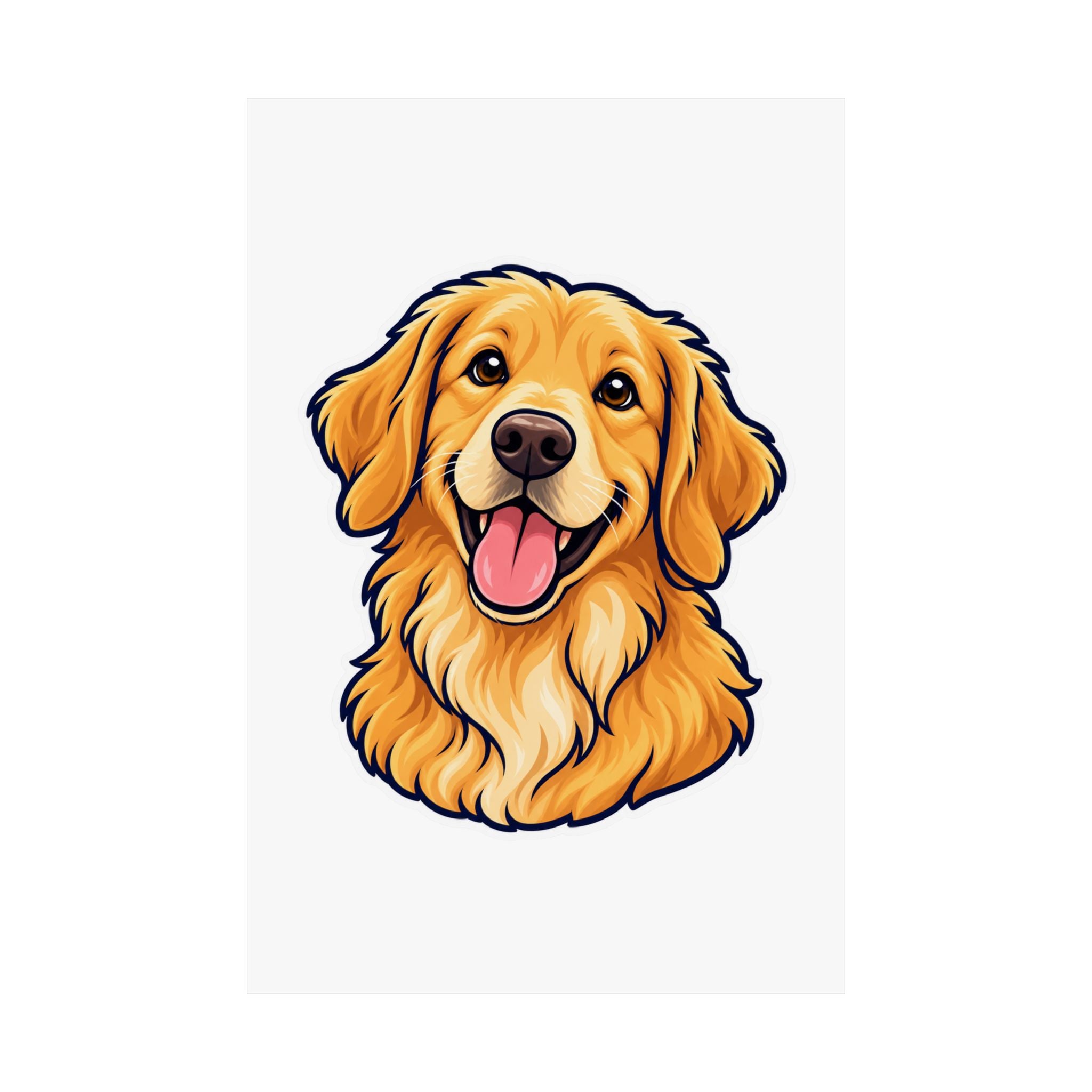 Custom Pet Portrait Poster – Your Dog as Cartoon Art from Photo | Personalized Pet Wall Art