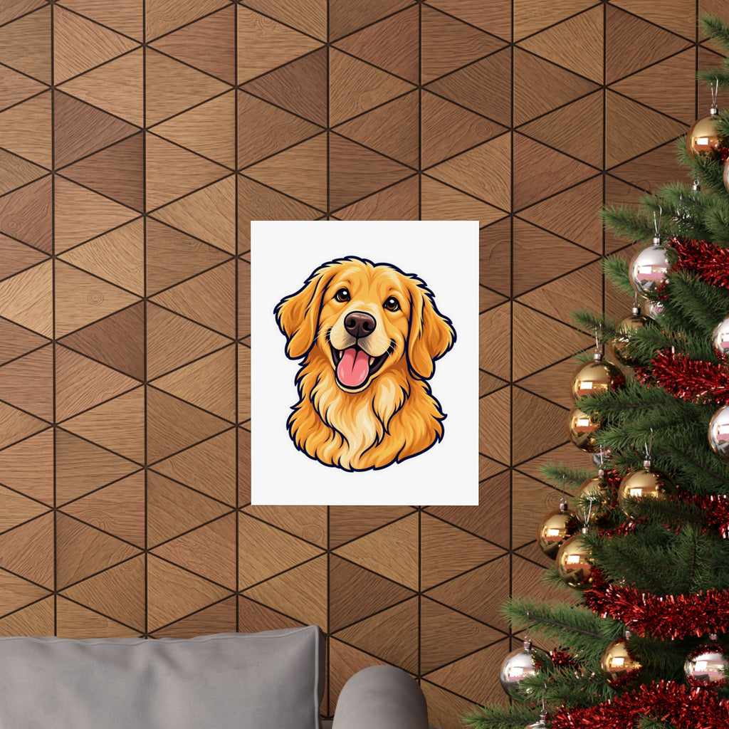 Custom Pet Portrait Poster – Your Dog as Cartoon Art from Photo | Personalized Pet Wall Art