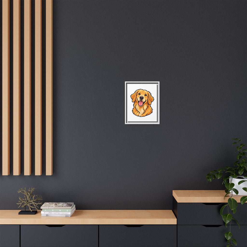 Custom Pet Portrait Canvas - Framed Wall Art of Your Dog from Photo, Ready to Hang