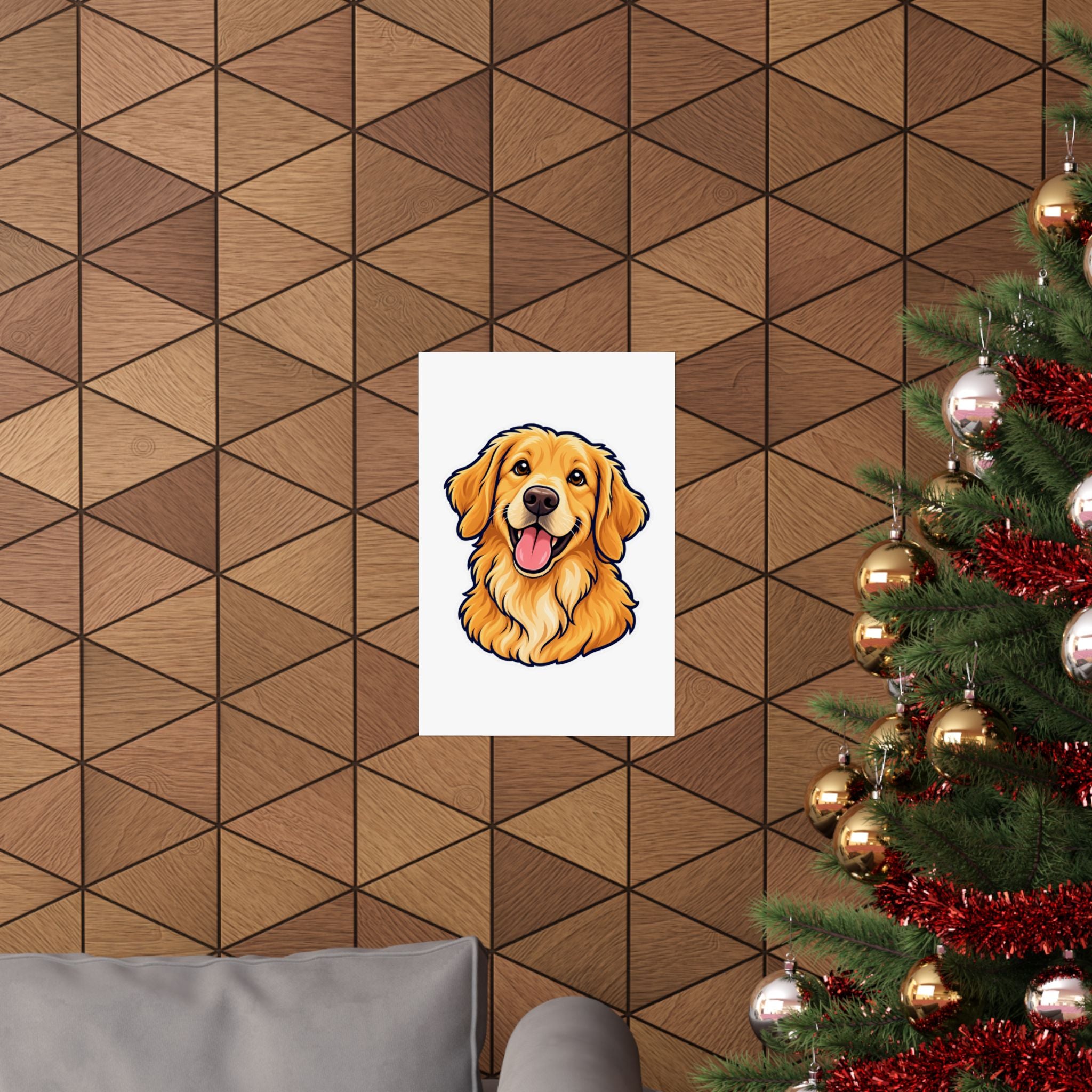 Custom Pet Portrait Poster – Your Dog as Cartoon Art from Photo | Personalized Pet Wall Art