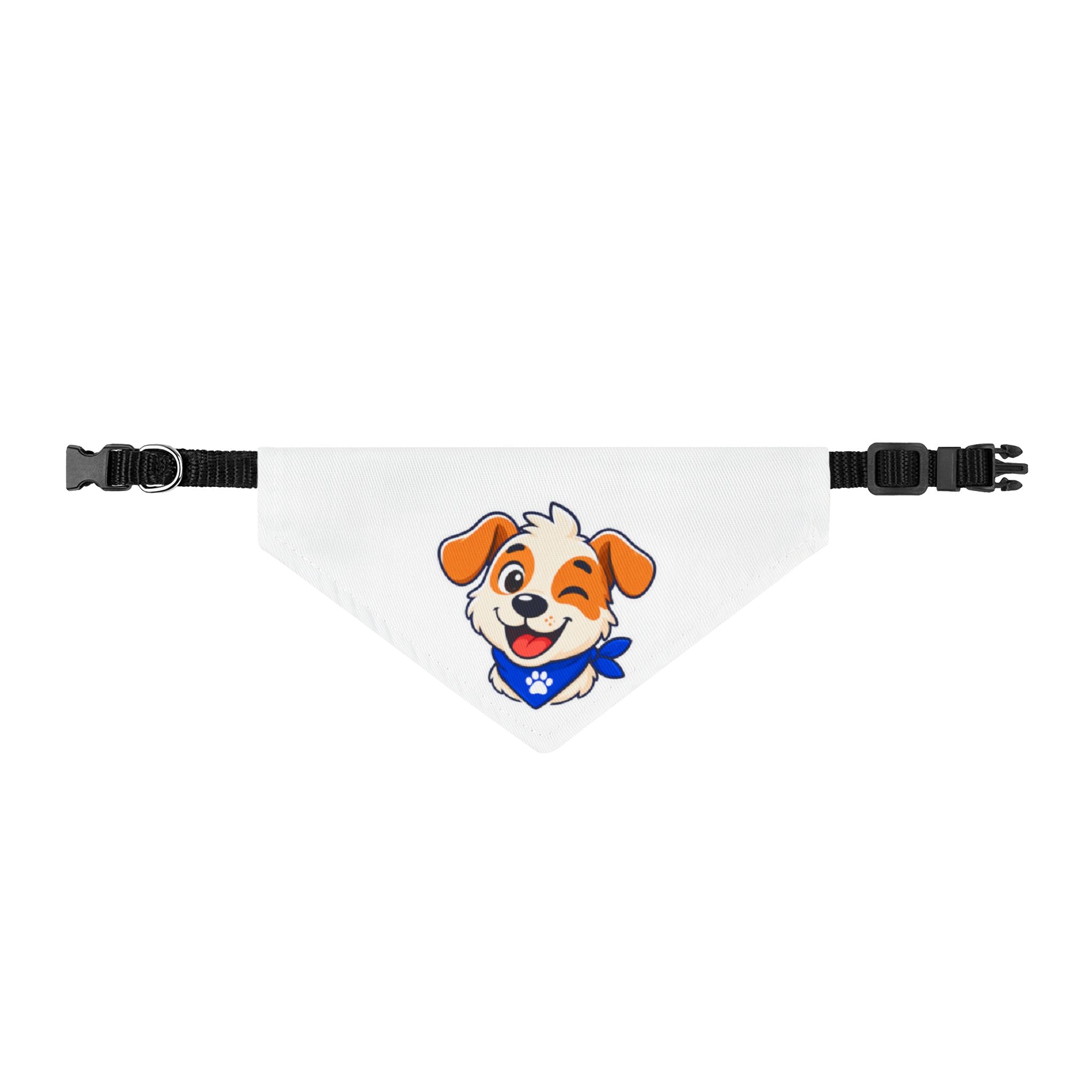 Pawtrait Club Dog Bandana – Clip-on Pet Bandana with Cute Puppy Design, Personalizable
