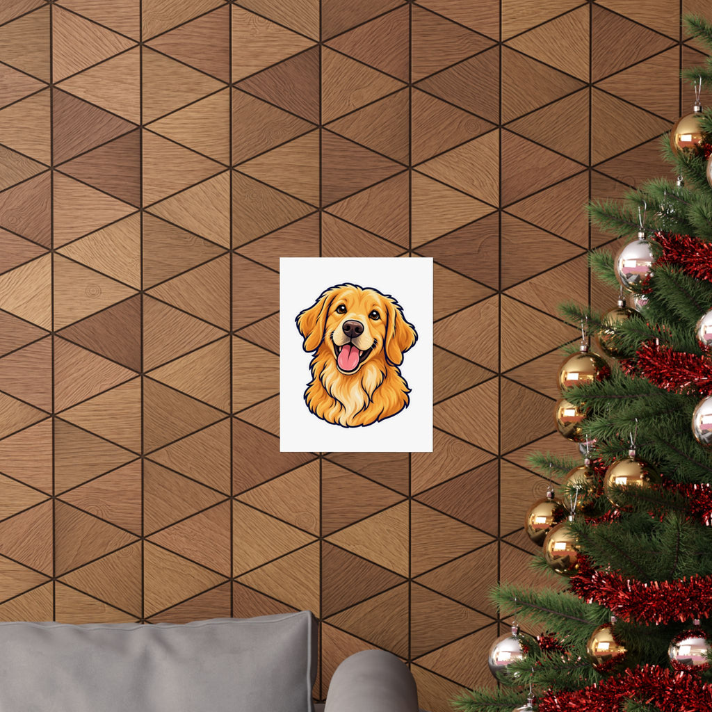 Custom Pet Portrait Poster – Your Dog as Cartoon Art from Photo | Personalized Pet Wall Art