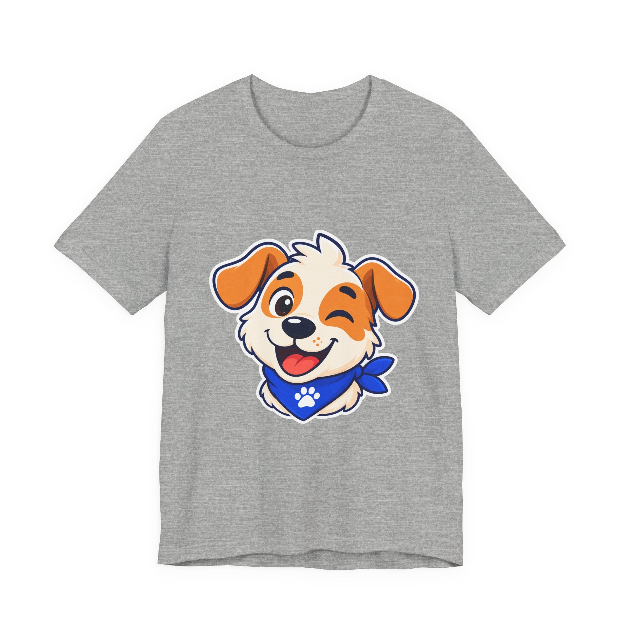 Pawtrait Club Mascot Tee – Cute Winking Puppy T-Shirt for Dog Lovers | Bella+Canvas 3001