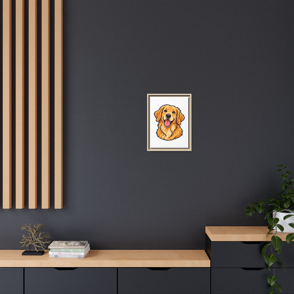 Custom Pet Portrait Canvas - Framed Wall Art of Your Dog from Photo, Ready to Hang