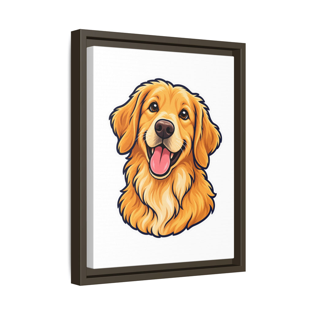 Custom Pet Portrait Canvas - Framed Wall Art of Your Dog from Photo, Ready to Hang