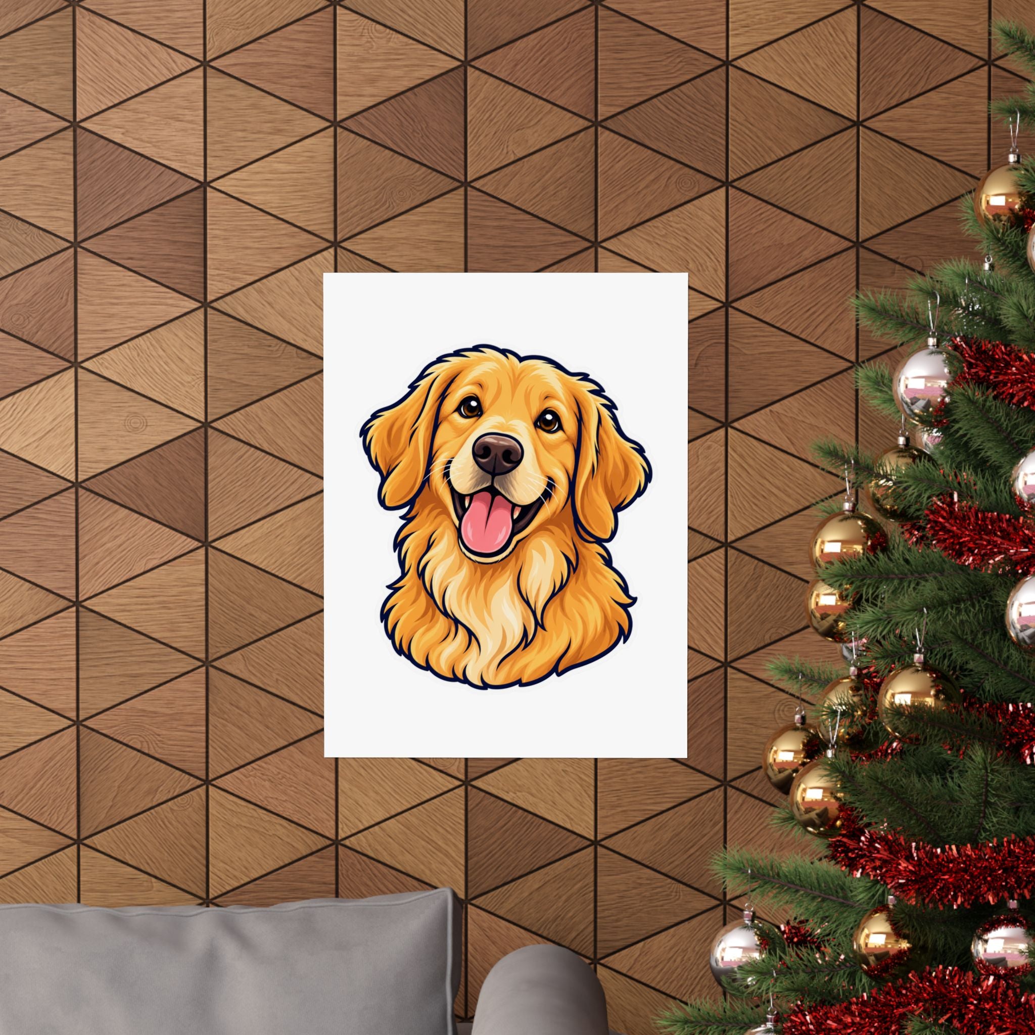 Custom Pet Portrait Poster – Your Dog as Cartoon Art from Photo | Personalized Pet Wall Art