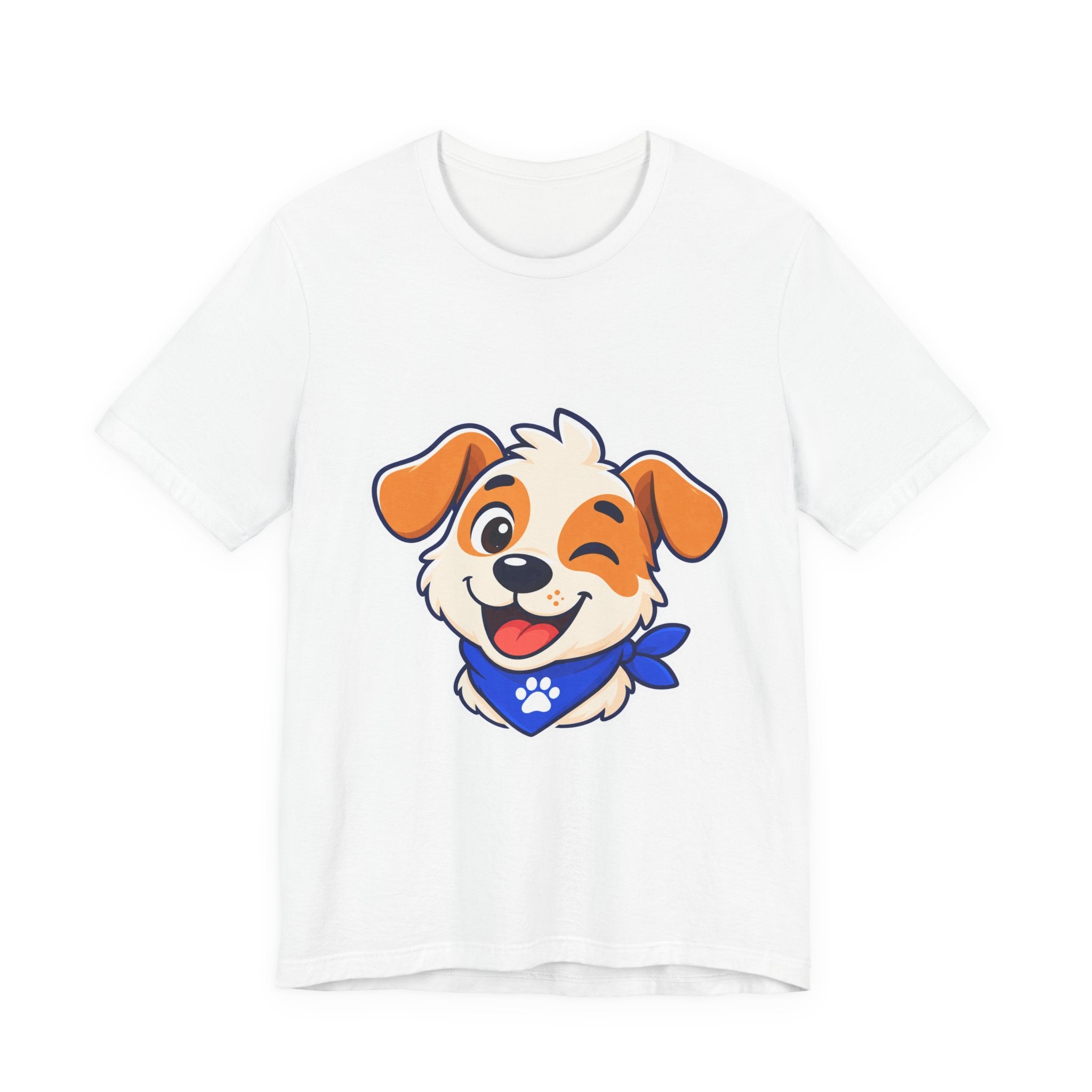 Pawtrait Club Mascot Tee – Cute Winking Puppy T-Shirt for Dog Lovers | Bella+Canvas 3001