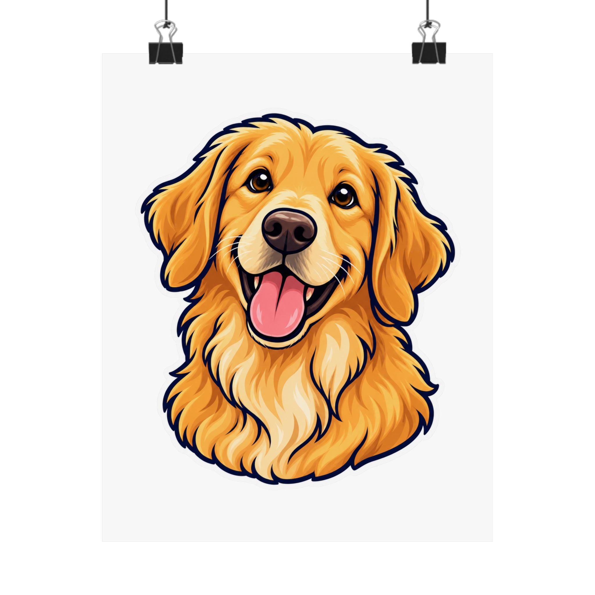 Custom Pet Portrait Poster – Your Dog as Cartoon Art from Photo | Personalized Pet Wall Art